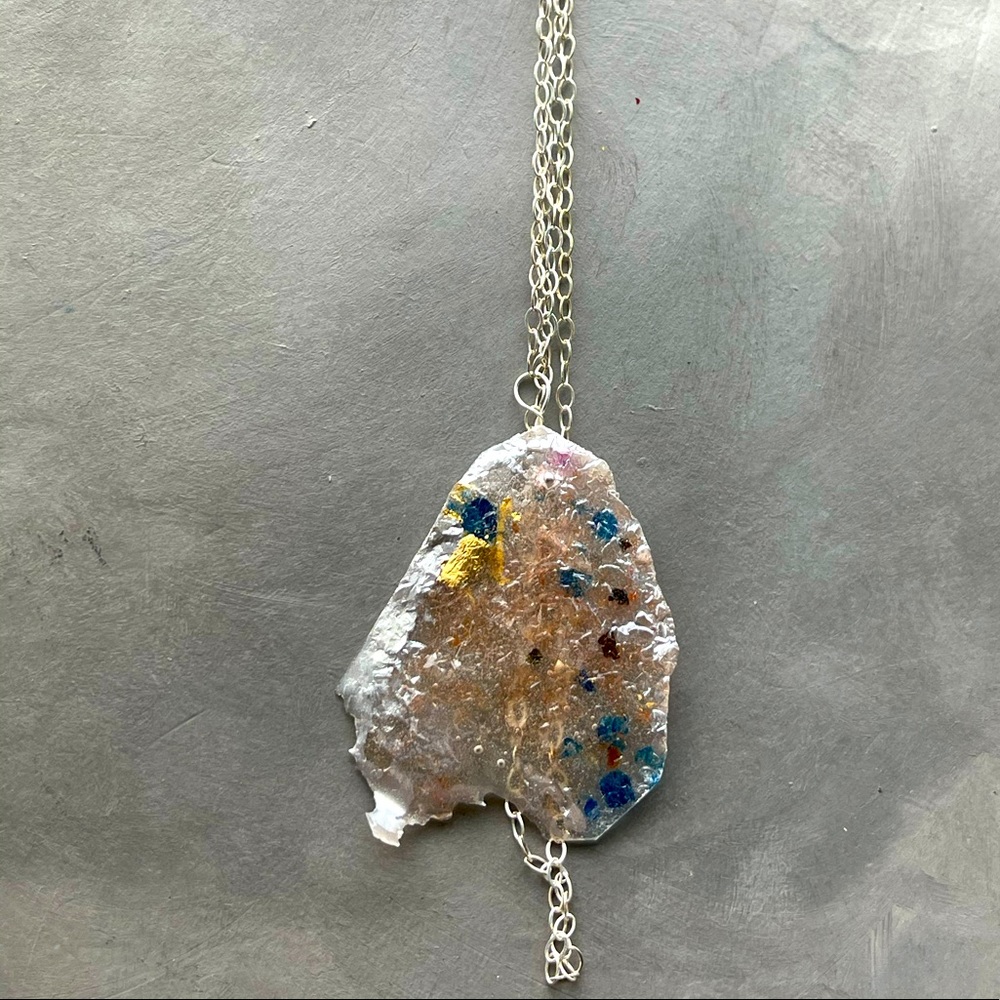Matana Handmade long sterling silver necklace - Picture 8 of 12
